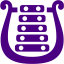 indigo bell lyre icon