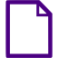 indigo blank file icon