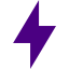 indigo bolt icon