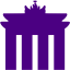 indigo brandenburg gate icon