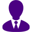 indigo businessman icon