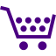 indigo cart icon