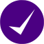 indigo check mark 11 icon