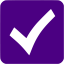 indigo check mark 8 icon