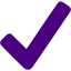 indigo checkmark icon