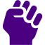 indigo clenched fist icon