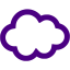 indigo cloud icon