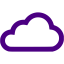 indigo clouds icon