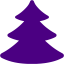 indigo coniferous tree icon