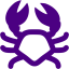 indigo crab icon