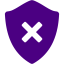 indigo delete shield icon