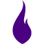 indigo flame icon