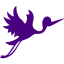 indigo flying stork icon