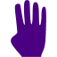 indigo four fingers icon