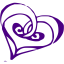 indigo heart 50 icon