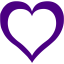 indigo heart icon