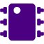 indigo integrated circuit icon