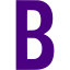 indigo letter b icon