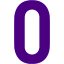 indigo letter o icon