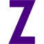 indigo letter z icon