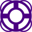 indigo lifebuoy icon