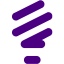 indigo lightbulb icon