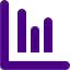 indigo line chart icon