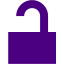 indigo lock unlocked icon