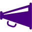 indigo megaphone icon