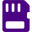 indigo memory card icon