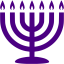 indigo menorah icon