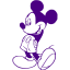 indigo mickey mouse 25 icon