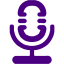 indigo microphone 10 icon