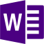 indigo microsoft word icon