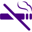 indigo no smoking icon