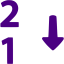 indigo numerical sorting 2 icon