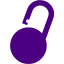 indigo padlock 5 icon