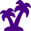 indigo palm tree 2 icon