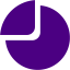 indigo pie chart 2 icon