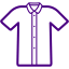 indigo polo shirt icon