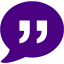 indigo quote icon