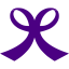 indigo ribbon 10 icon