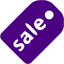 indigo sale badge icon