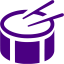 indigo side drum icon