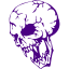 indigo skull 16 icon