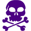 indigo skull 22 icon