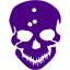 indigo skull 32 icon