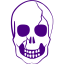 indigo skull 37 icon