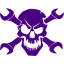 indigo skull 42 icon