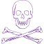 indigo skull 52 icon